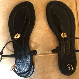 Tory Burch Black Sandals—Like new! Size 8